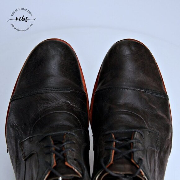 Timberland Wodehouse Leather Cap Toe Derby Shoes in Black Men Size 8 main image 5